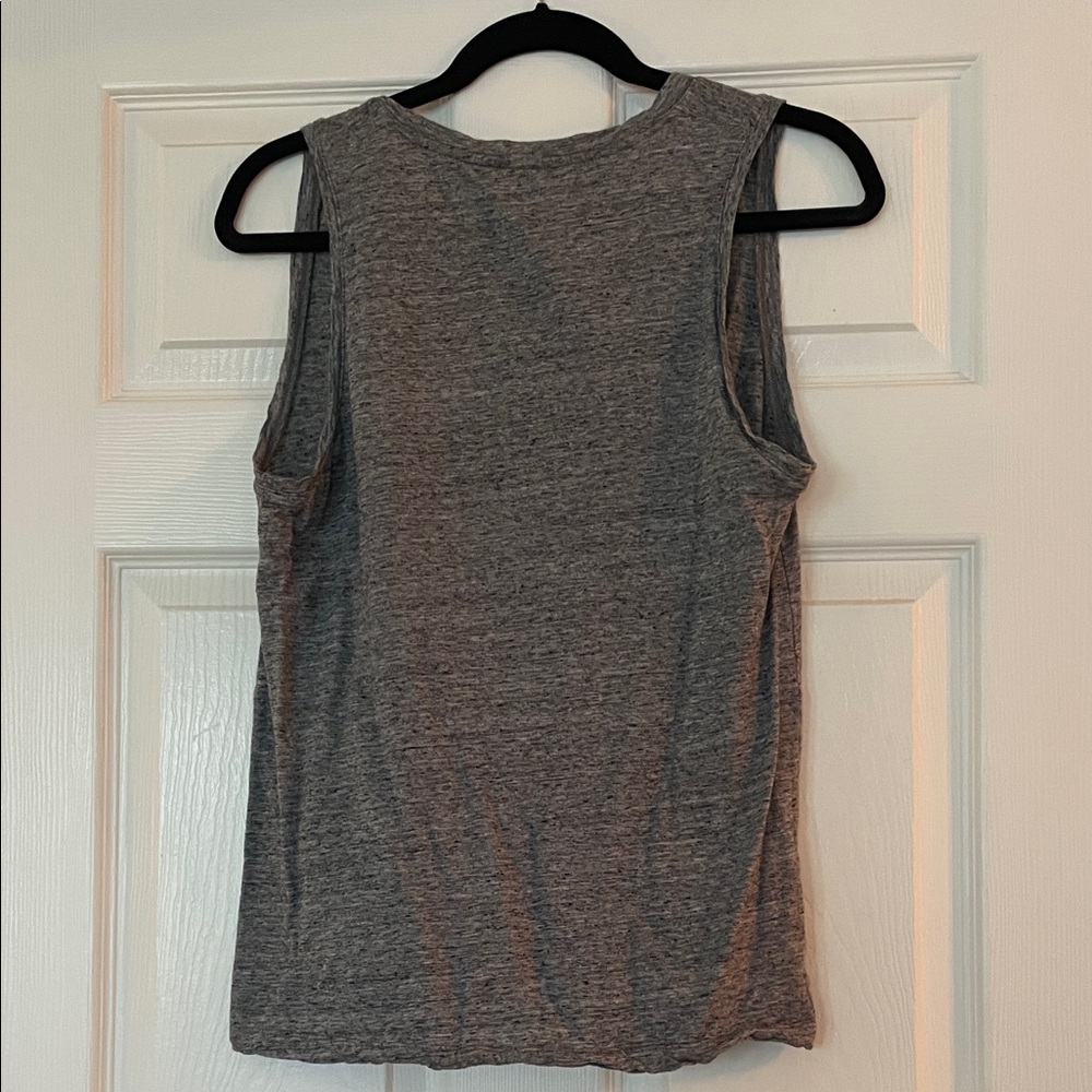 Madewell Heather Gray V-Neck Tank Top - Picture 3 of 3